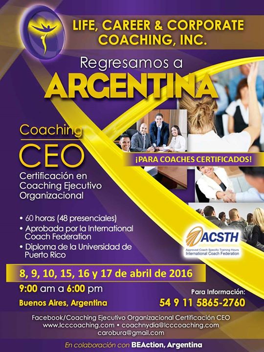 ARGENTINA: Certificación en Coaching Ejecutivo Organizacional